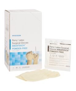 McKesson Perry® Performance Plus AquaTouch™ Latex Surgical Glove, Size 8, Cream