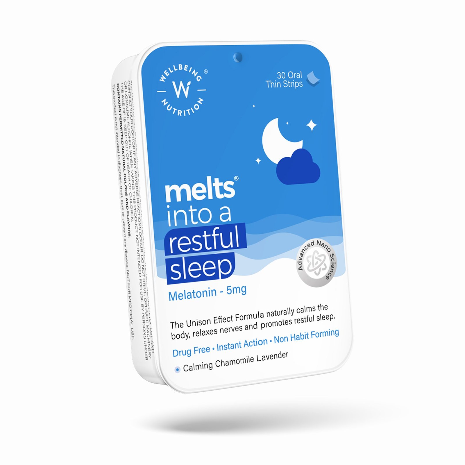 Wellbeing Nutrition Melatonin Oral Thin Strips