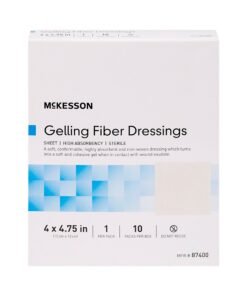 McKesson Absorbent Gelling Fiber Dressing, 4 x 4-3/4 Inch