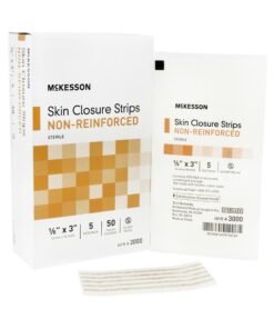McKesson Non-Reinforced Skin Closure Strip, 1/8 x 3 in.