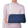 ProCare® Deep Pocket Economy Blue / White Polyester / Cotton Arm Sling, Large