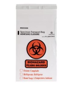 McKesson Specimen Transport Bag with Document Pouch, 6 x 10 Inch