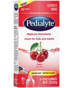 Pedialyte® Powder Packs Cherry Pediatric Oral Electrolyte Solution, 0.6 oz. Individual Packet
