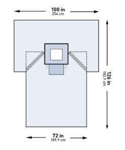 McKesson Sterile Chest Surgical Drape, 100 x 72 x 126 Inch