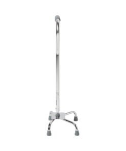 McKesson Steel Chrome Offset Quad Cane, 29 – 37½ Inch
