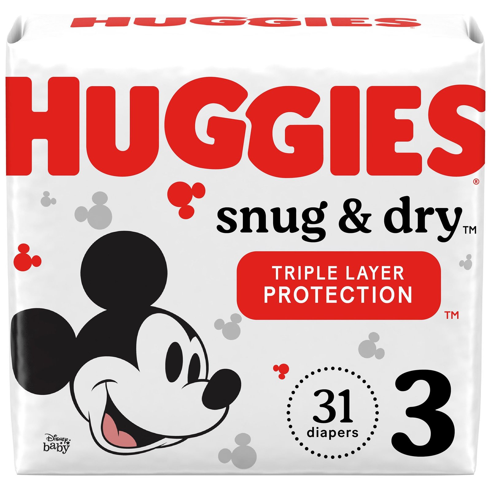 Huggies® Snug & Dry Diaper, Size 3, 31 per Package