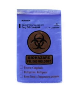 McKesson Specimen Transport Bag with Document Pouch, 6 x 9 Inch