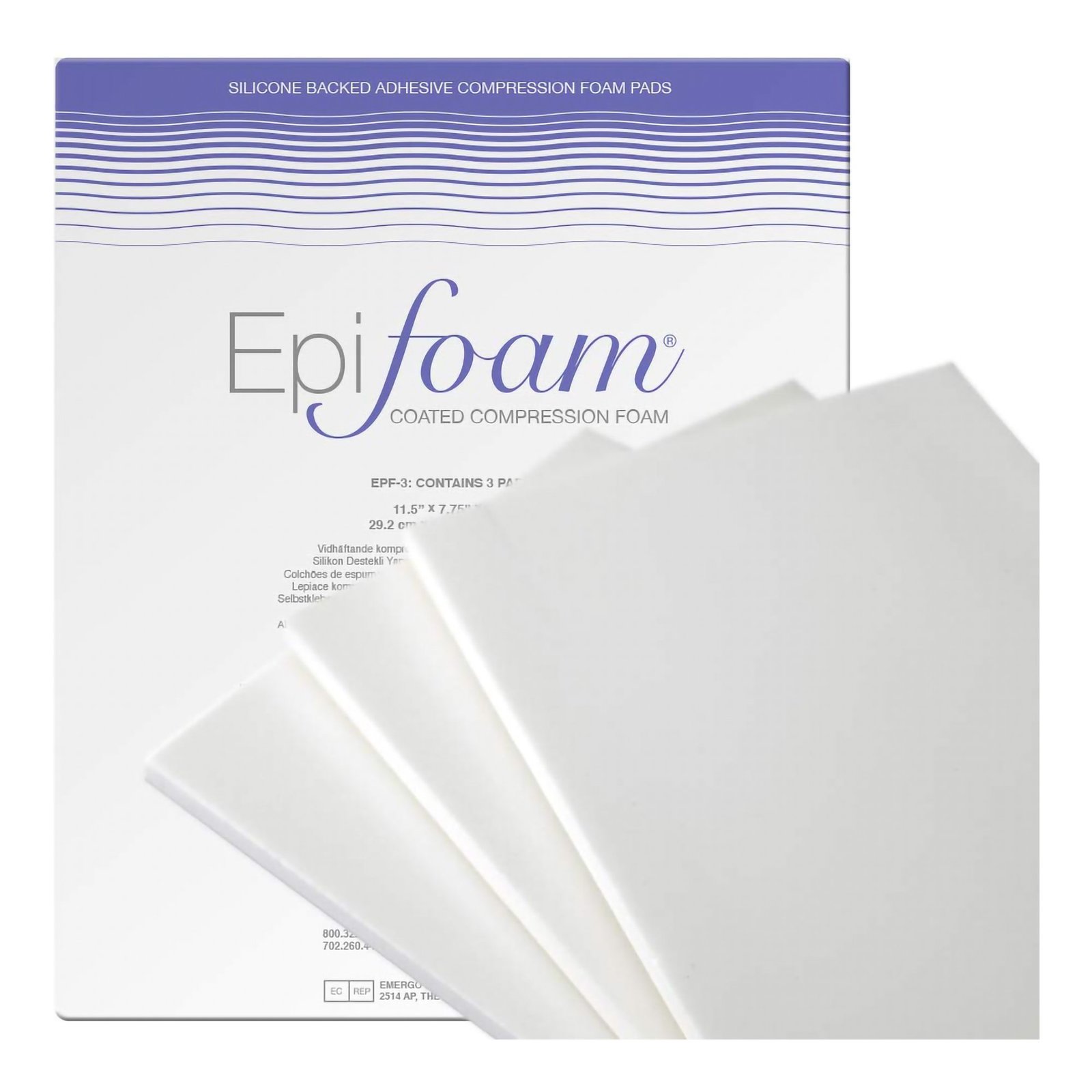 Epi-foam® Silicone Foam Dressing, 7-3/4 X 11-1/2 Inch