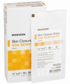 McKesson Non-Reinforced Skin Closure Strip, 1/4 x 4 in.
