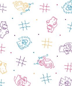 Pedia Pals® Crepe Table Paper, 18 Inch x 125 Foot, Print (Animal)