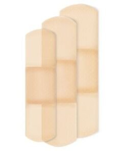 American® White Cross Sheer Adhesive Strip, Assorted Sizes