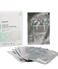 McKesson Calcium Alginate Dressing with Silver, 2 x 2 Inch