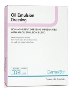 DermaRite® Oil Emulsion Impregnated Dressing, 3 x 3 Inch