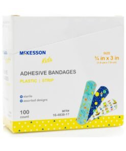 McKesson Kids™ Kid Design (Assorted Prints) Adhesive Strip, 3/4 x 3 Inch