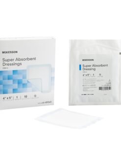 McKesson Super Absorbent Dressing, 4 x 5 Inch