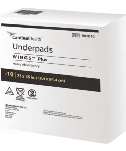 Wings Plus Underpads, Disposable, Heavy Absorbency, Beige, 23 X 36 Inch