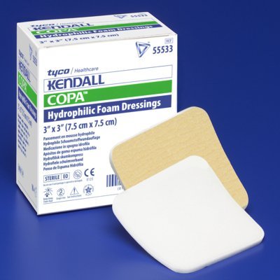 Kendall™ Foam Plus Nonadhesive without Border Foam Dressing, 4 x 4 Inch