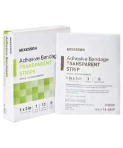 McKesson Sheer Adhesive Strip, 1 x 3 Inch