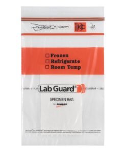 Lab Guard® Double Zipper Specimen Transport Bag with Document Pouch and Absorbent Pad, 6 x 9 Inch