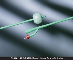 Silastic® Foley Catheter, 18 Fr., Short